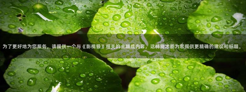 免费的午夜电影：为了更好地为您服务，请提供一个与《影视狼》相关的主题或内容，这样我才能为您提供更精确的建议和标题。